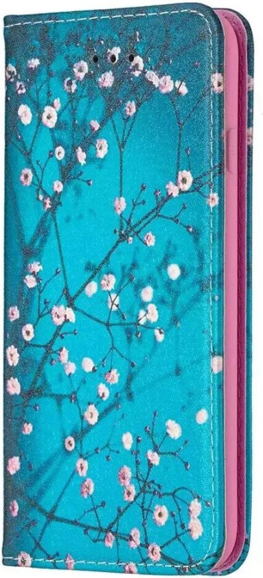iPhone SE (2022 / 2020) / 8 / 7 Flip Deksel med Lommebok & Stativfunksjon - Blomstergren