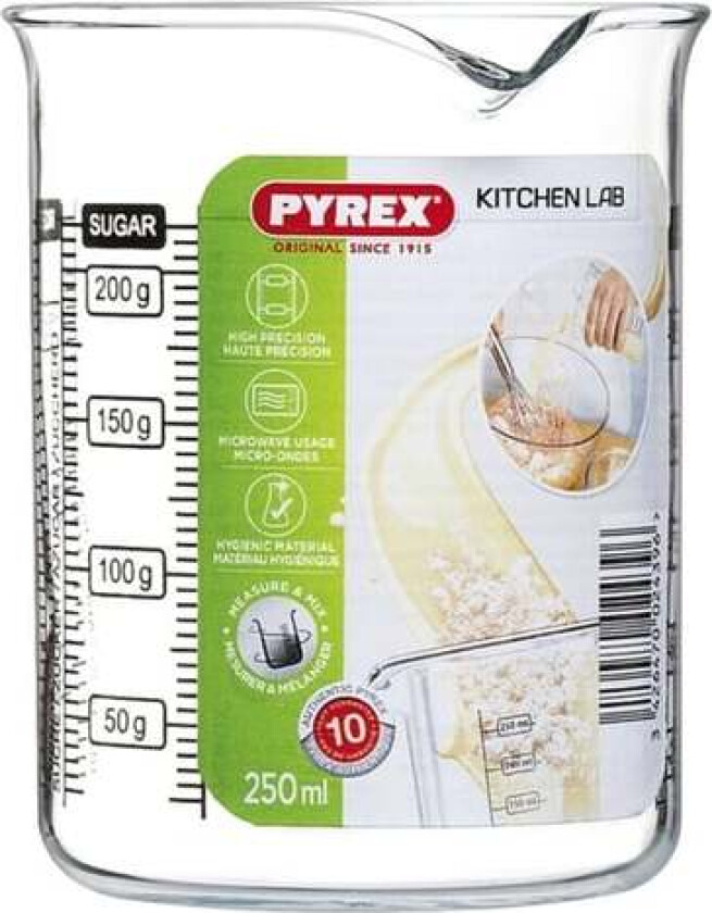 Glass Pyrex Kitchen Lab Gjennomsiktig Glass, 0,5 L