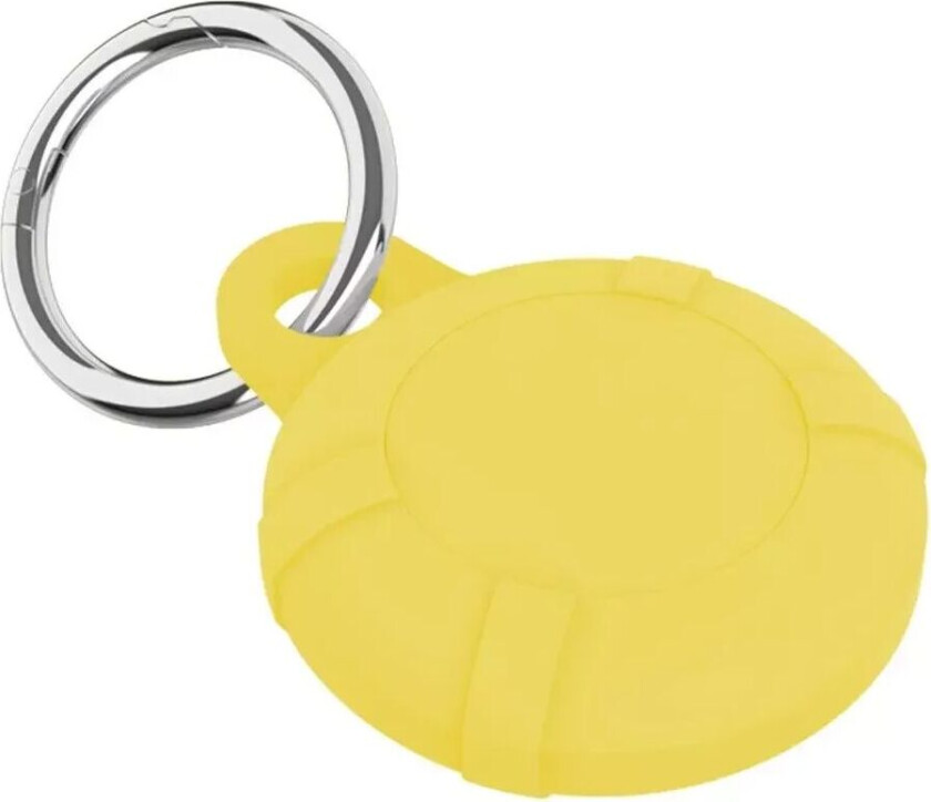 AirTag Silikonetui med Nøkkelring - Gul