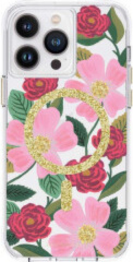 Case Mate Rifle Paper Rose Garden MagSafe-deksel til iPhone 14 Pro Max