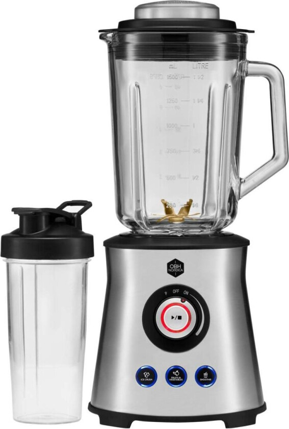 Master Steel+ Blender m/Glass 1000W (1,5 liter)