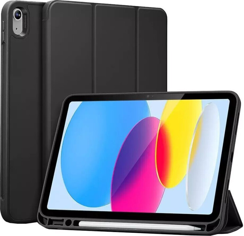 iPad 10.9" (2022) ESR Rebound Deksel Med Apple Pencil Holder V2 - Svart