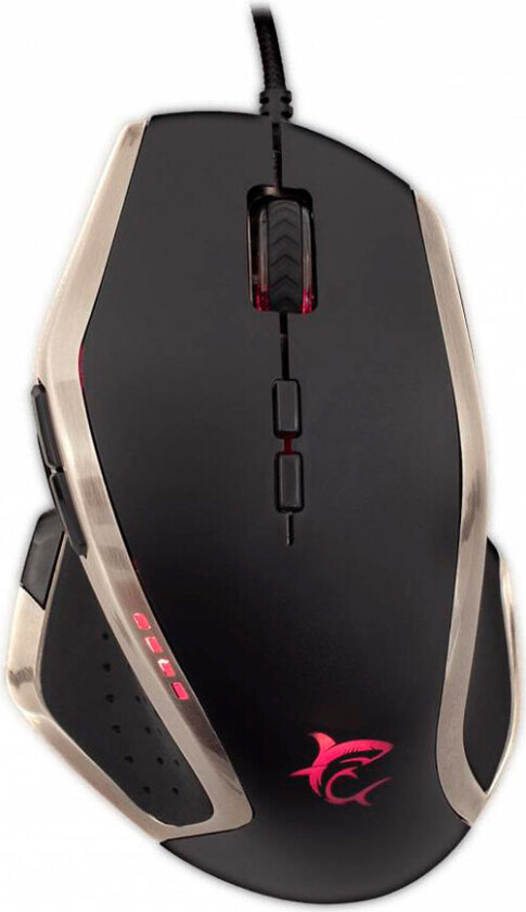 White Shark GM-9001 9D Gaming Mus RGB (6400dpi) Svart