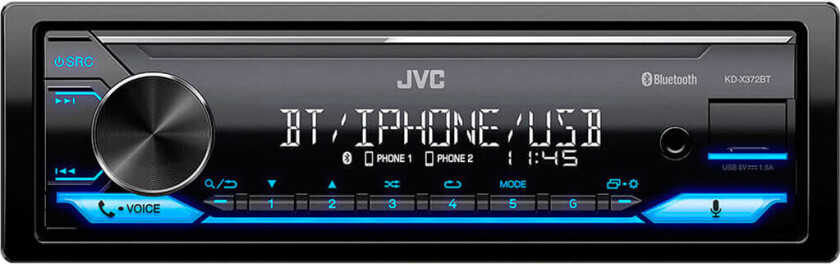KDX372BT Bilradio m/Bluetooth (Amazon Alexa/Spotify)