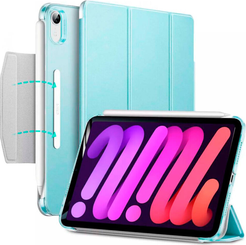 ESR Ascend iPad-deksel - Mini 6 2021 (Trifold) Lyseblå