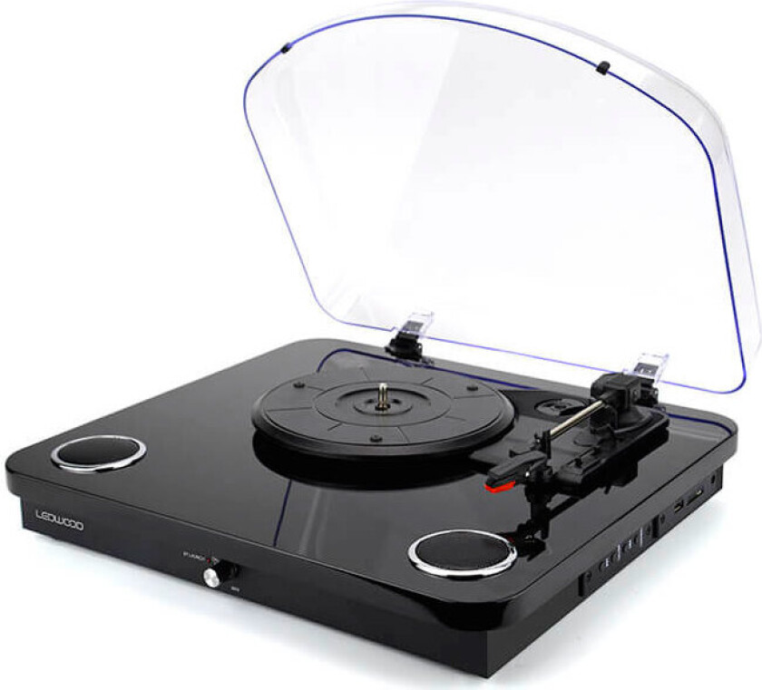 Ledwood Round 300 Platespiller (m/Bluetooth) Svart