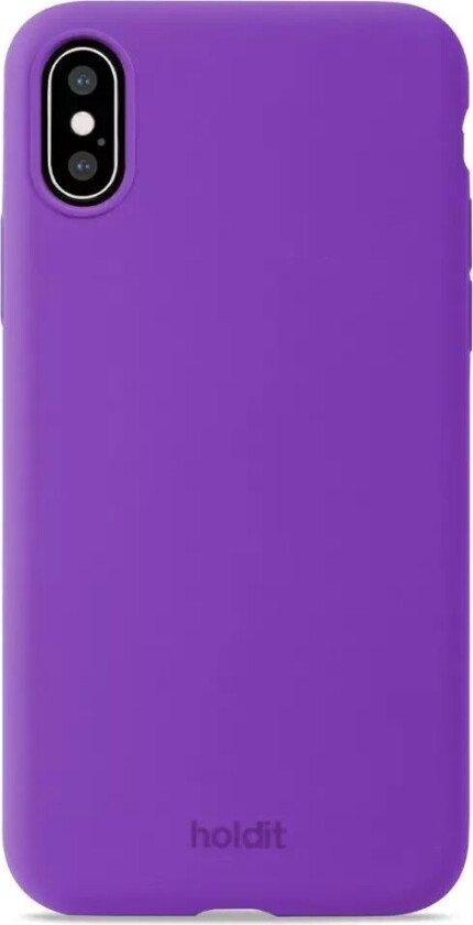 Holdit iPhone X / Xs Soft Touch Silikon Deksel - Bright Purple
