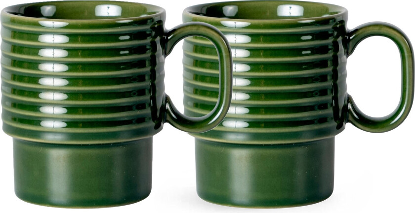 Coffee & More kaffekrus 2-pack, grønn