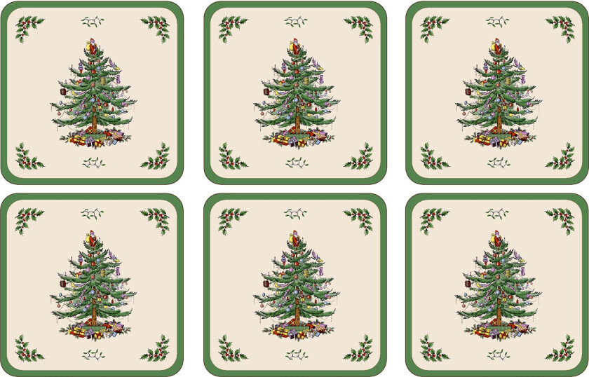 Christmas Tree glassbrikker, 6 stk