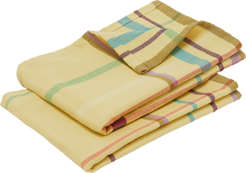 Coffee kjøkkenhåndkle 70 x 50 cm 2-pakning, gul