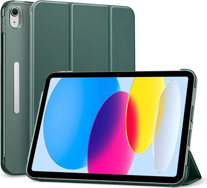 iPad 10.9" (2022) Ascend Flip Tri-Fold Flipdeksel - Kunstskinn - Forest Green