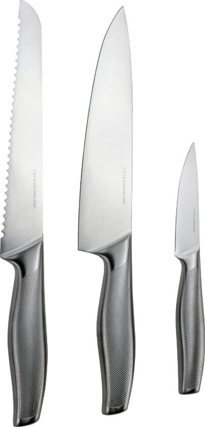 Knivsett 3 deler, 1.4116 stål