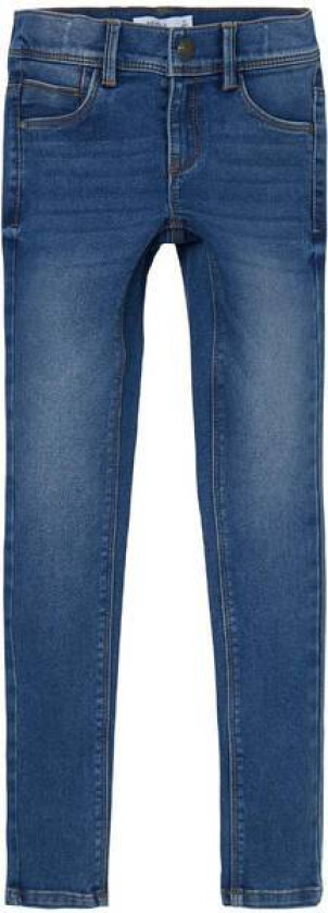 Name It Polly 1212 Skinny Jeans, Medium Blue Denim