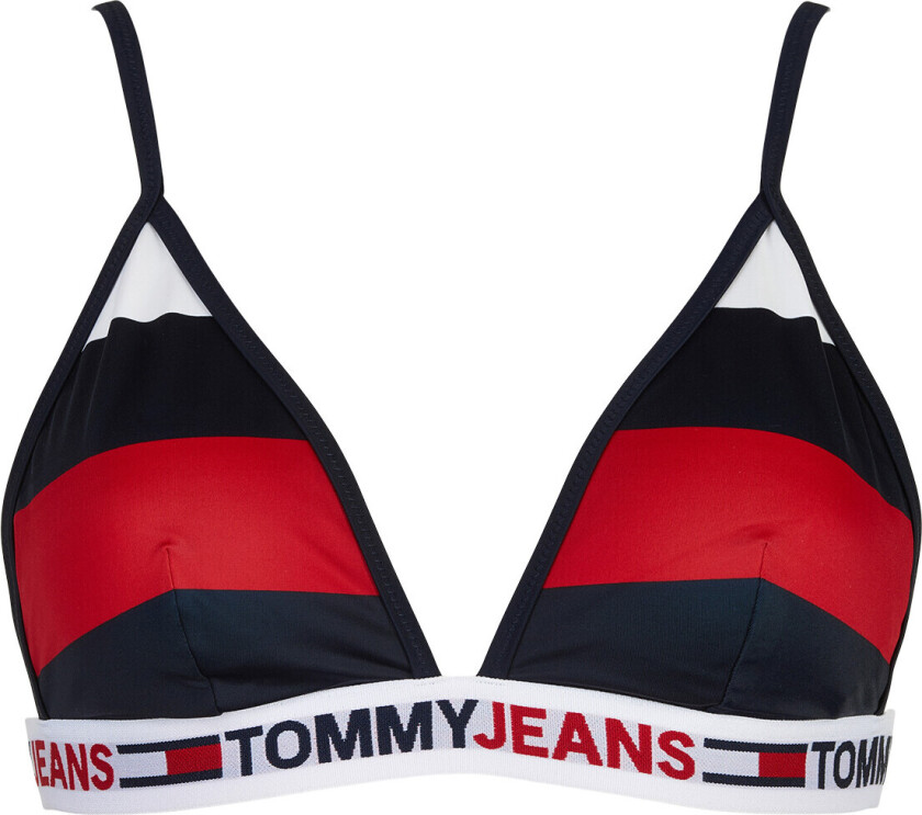 Tommy Hilfiger Triangle Bikini Top, Farge: Rugby Stripe, Størrelse: XS, Kvinner