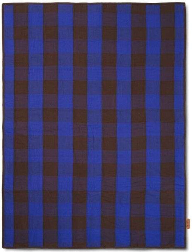 Grand pledd 120x170 cm Chocolate-bright blue