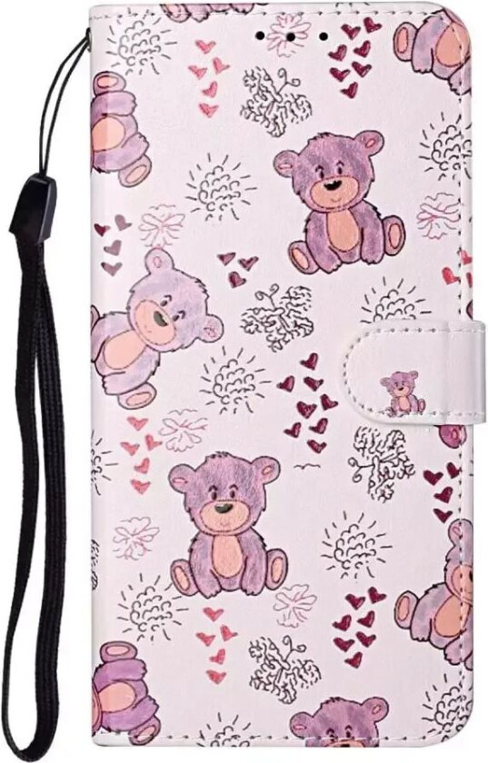 Samsung Galaxy S21+ (Plus) PU Skinndeksel m. Lommebok - Bamser