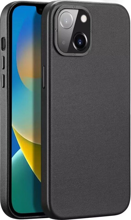 iPhone 14 Plus DUX DUCIS Grit Elegant Kunstskinn Bakdeksel - MagSafe-kompatibel - Svart