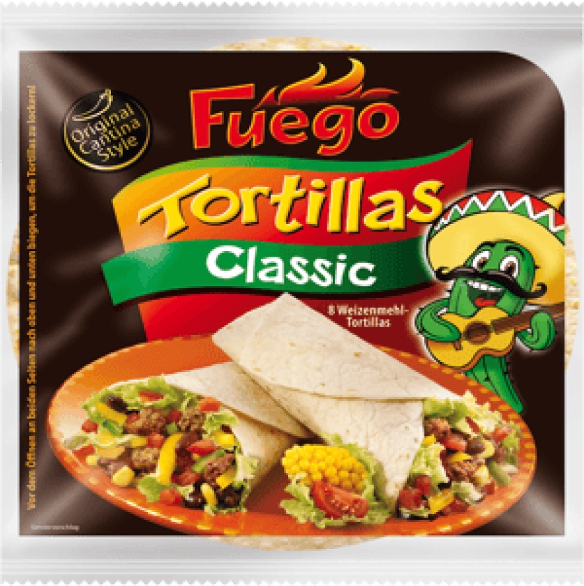 Fuego 8 x Tortilla Wraps Classic 320g