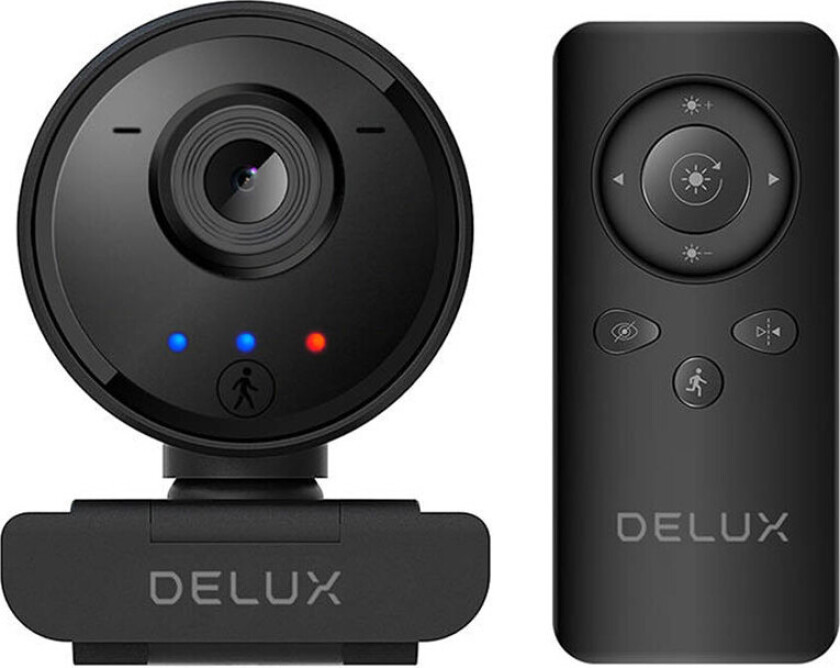 Delux DC07 Webcam m/Mikrofon (1080p) Svart