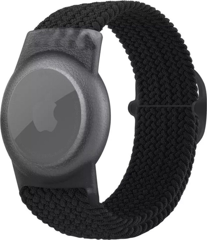 AirTag Flettet Stoffrem - Svart