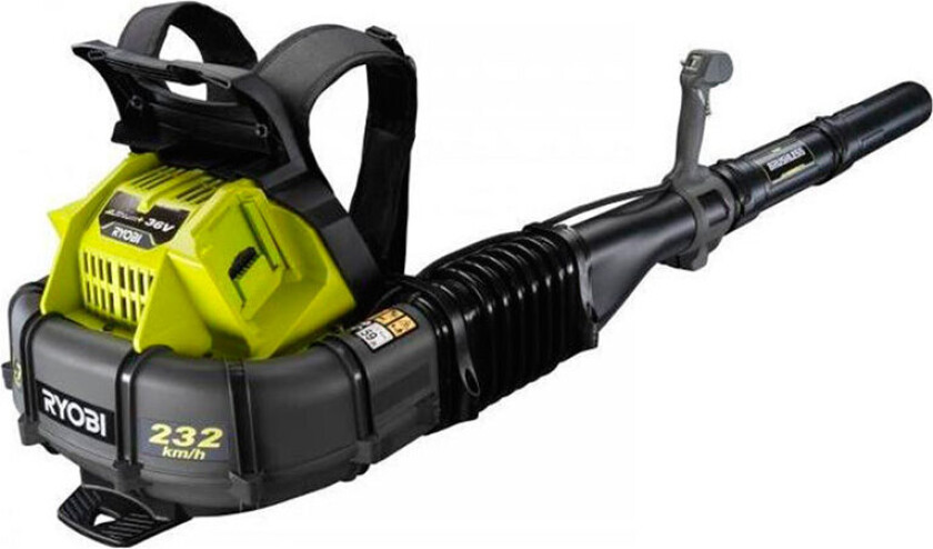 Ryobi RY36BPXA-0 Max Power batteri løvblåser ryggsekk modell uten batteri - (36V)