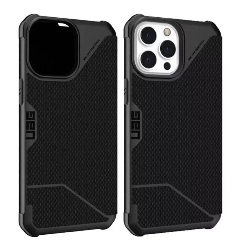 iPhone 13 Pro METROPOLIS Series Folio Deksel - Kevlar - Svart