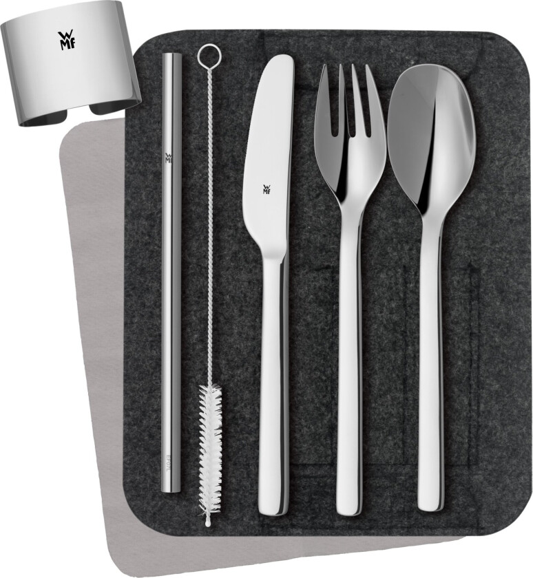 My2Go 8-delers pikniksett, polert stål