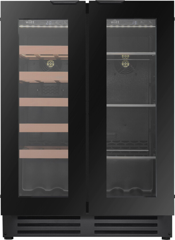 WCBC6082-2BG vinkjøler for 20 flasker, 2 soner