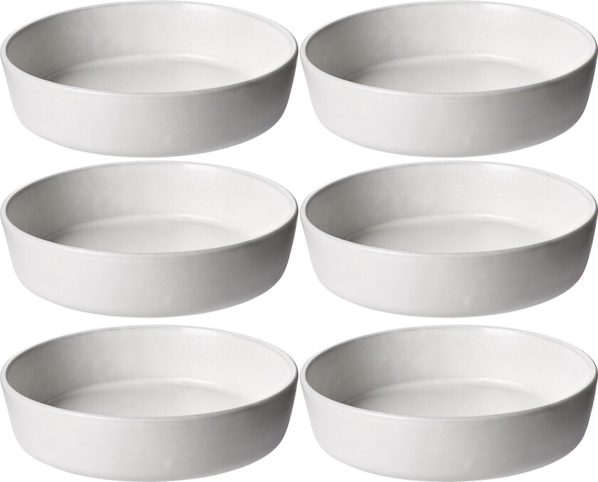 RAW Dyp tallerken, Arctic White 6 stk