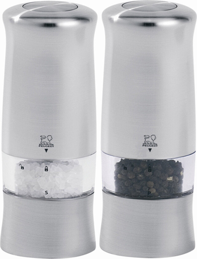 Bilde av Zeli Duo Elektriske Salt & Pepperkverner 14 cm Sølv