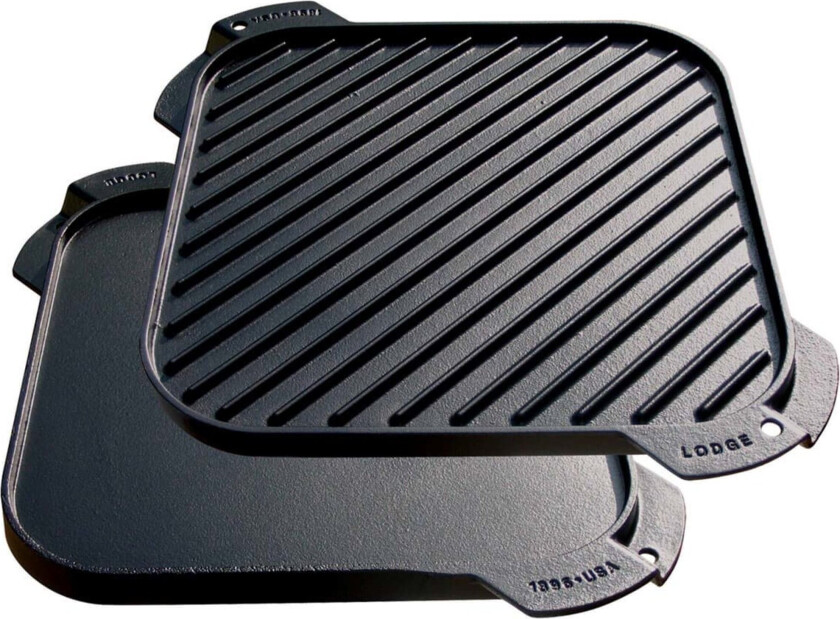 Grillplate/Stekeplate Vendbar Støpejern 27 cm