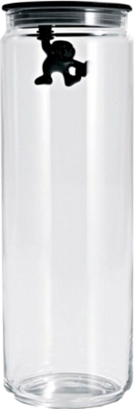Gianni Glasskrukke med Lokk Svart 200 cl