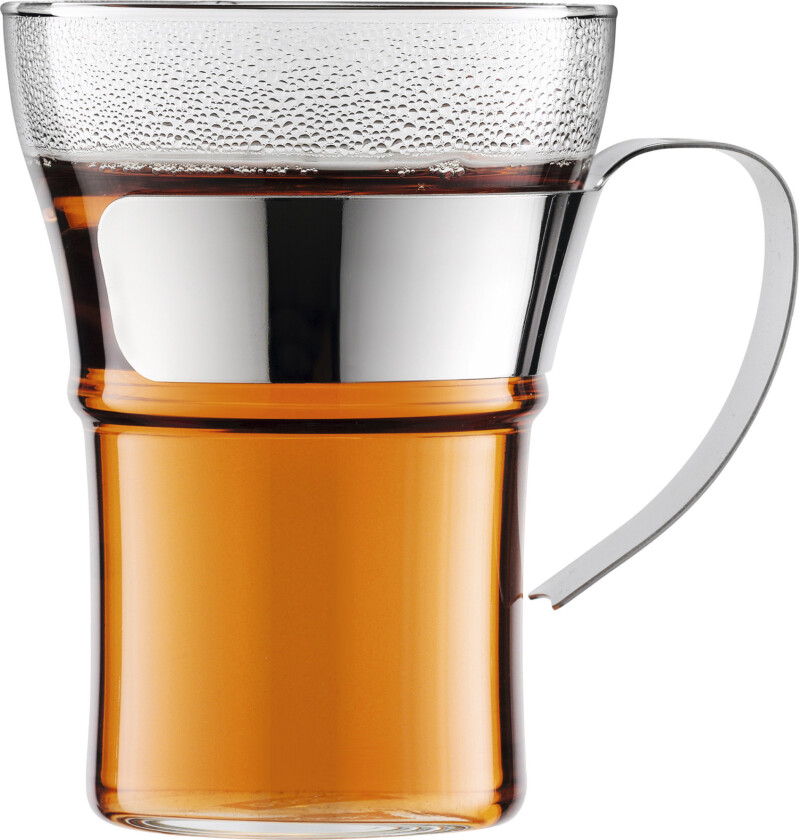 Bilde av ASSAM Kaffeglass med krom hank, 2 stk. - 0,35 l