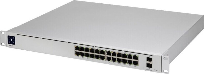 Ubiquiti Unifi Switch Usw-Pro-24-Poe - Switch - Styrt - 24 X 10/100/1000 (16 Poe+, 8 Poe++) + 2 X 10 Gigabit Sfp+ (Opplenke) - Stasjonær, Rackmonterbar - Poe++ (400 W)