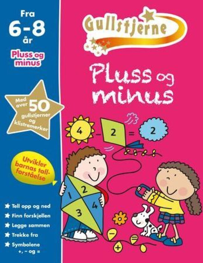 Pluss og minus : gullstjerne 6-8 år