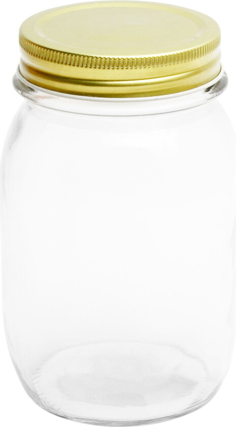 Glasskrukke med skrulokk 0,5 liter