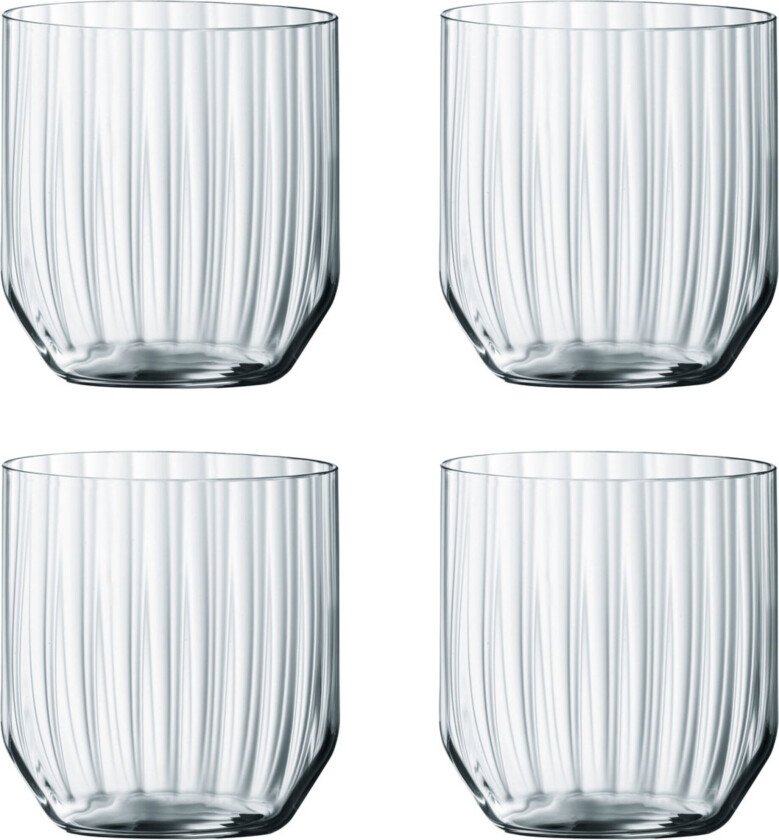 Linear Whisky Tumbler glass 4-pakning