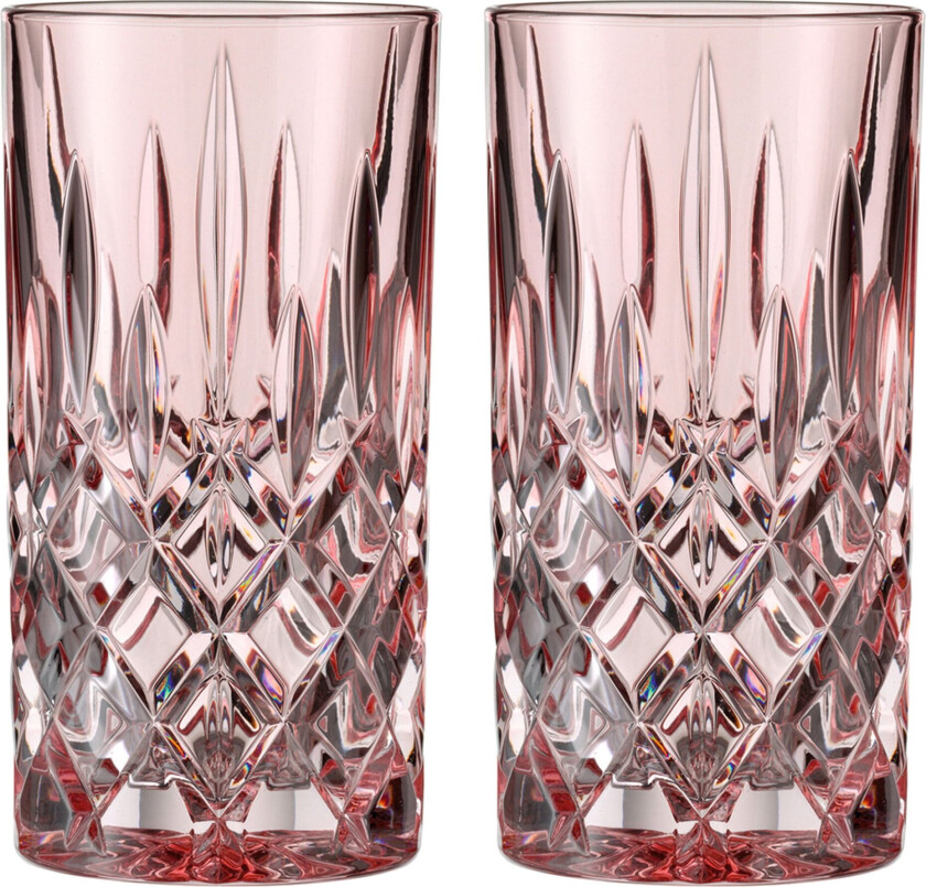 Noblesse longdrinkglass, rosé, 2 stk