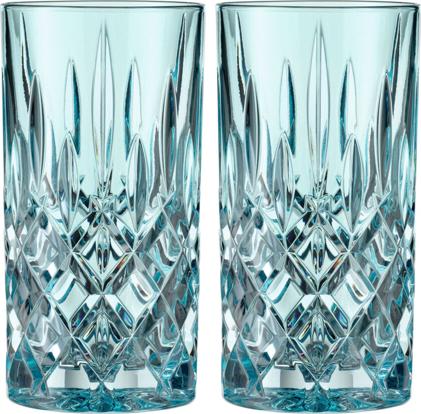 Noblesse longdrinkglass, aqua, 2 stk