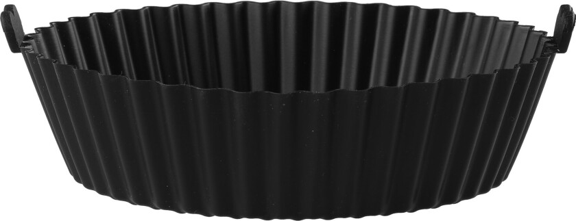 Silikonform til airfryer 18,5x14,5 cm, svart