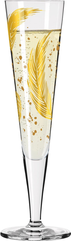 Goldnacht No.42 champagneglass, 2 stk