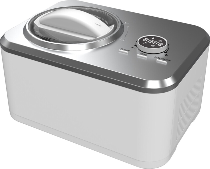 Iskremmaskin 1,5 liter, hvit