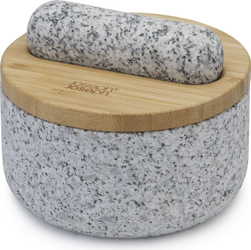 Dash mortel med lokk av bambus 21,5 cm