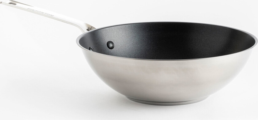 Wok 28 cm, rustfritt stål