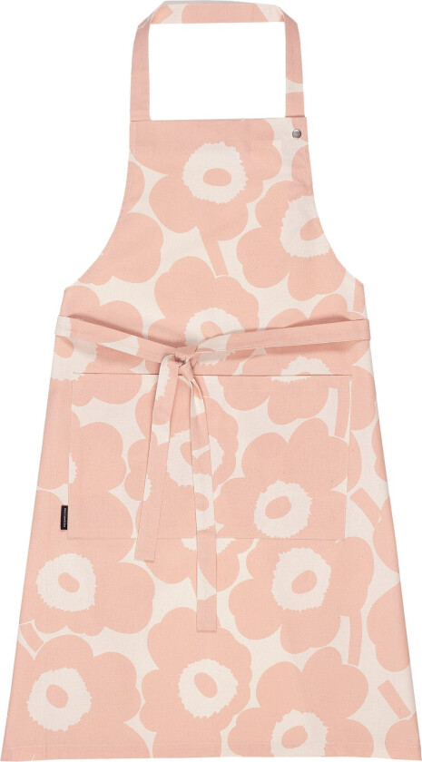 Pieni Unikko forkle, cotton peach