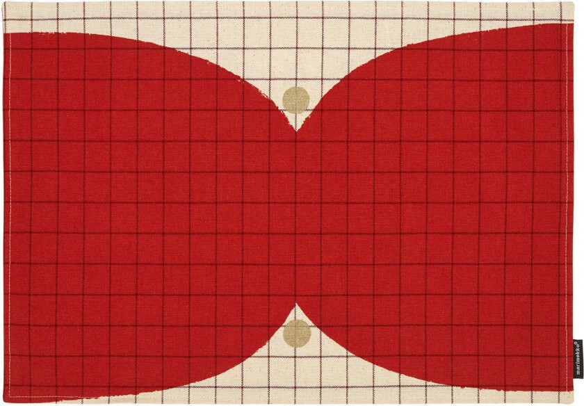 Kalendi Bordbrikke, gold/red
