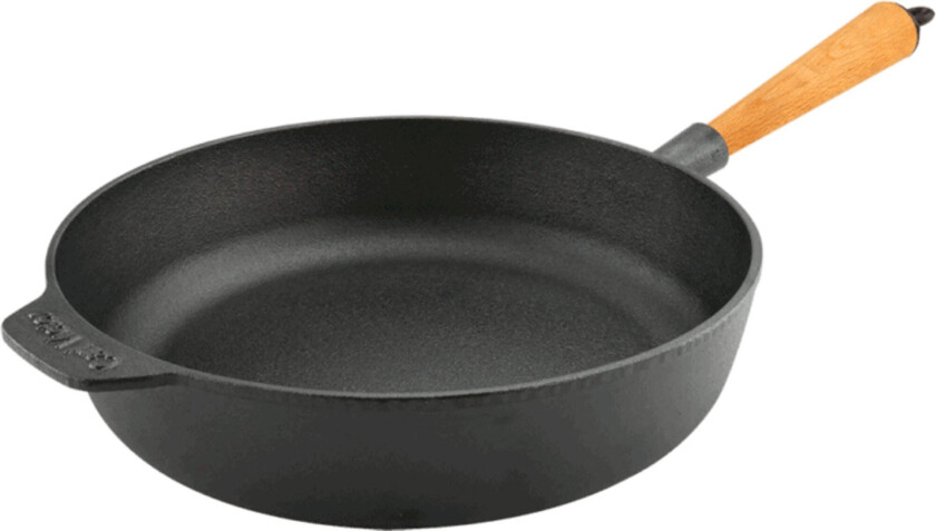 Støpejerns traktorpanne 28 cm, bøk