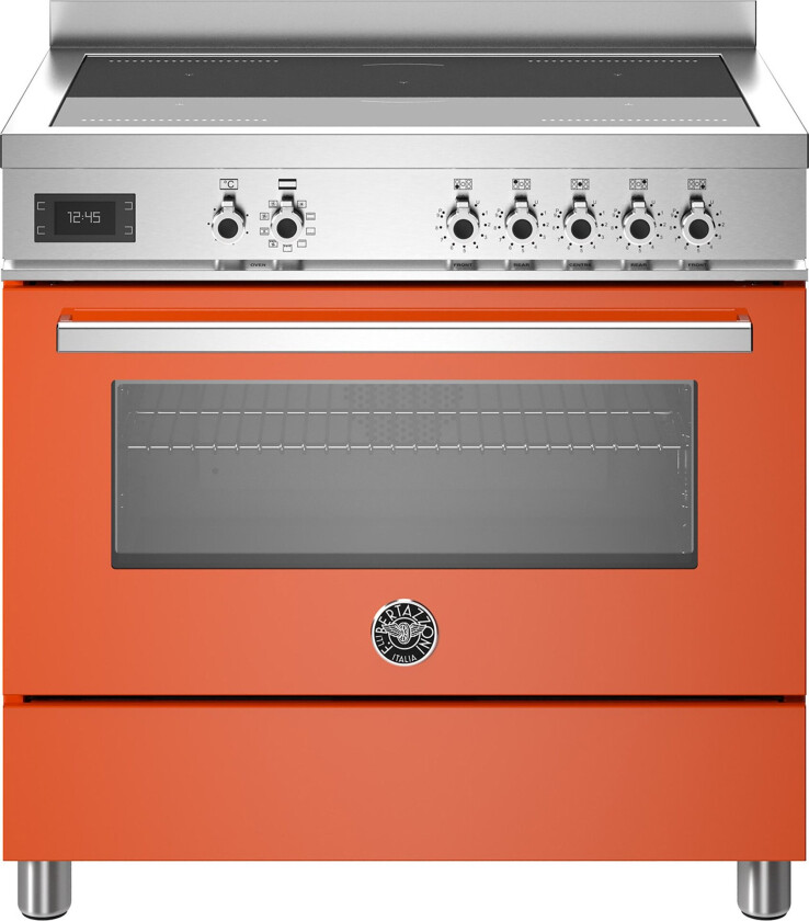 PRO95I1EART Professional induksjonskomfyr med ovn 90 cm, Orange