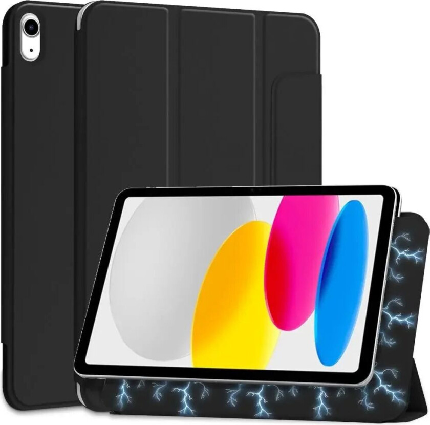 Tech-Protect iPad 10.9" (2022) Tech-Protect Smartcase Magnetisk Deksel Tri-fold - Svart