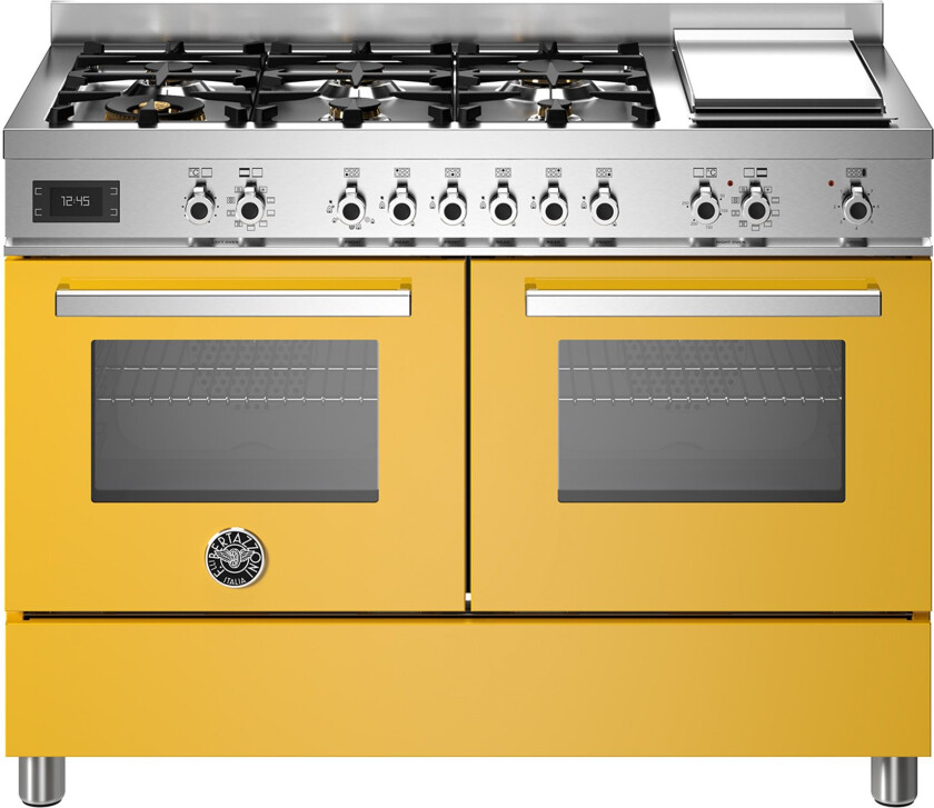 PRO126G2EGIT Professional Gasskomfyr 120 cm, Gul